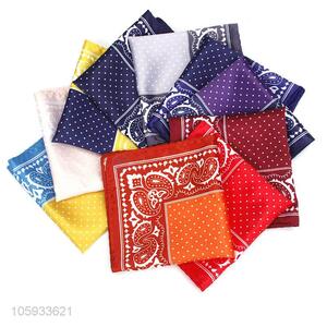 Wholesale Colorful Polyester Pocket Square For Man