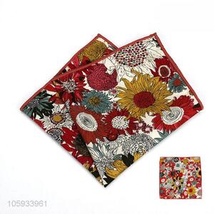 Custom Printed Cotton Pocket Handkerchief For Men
