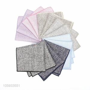 Business Style Pocket Squares Cotton Men Handkerchief