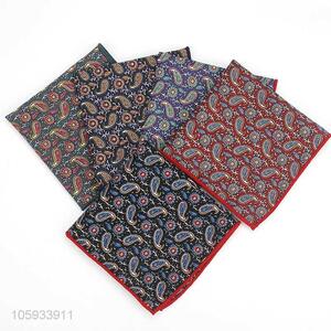 Fashion Personalised Printed Suit Pocket Square Men Handkerchiefs
