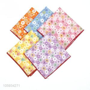 Best Sale Flower Pattern Business Handkerchief For Man