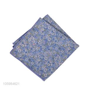 Customized cheap beautiful floral print suit pocket square
