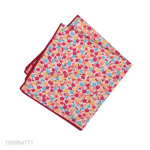 New style delicate floral print pocket square/handkerchief