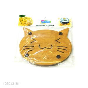 Hot selling cat shape placemat table mat bamboo kitchen tools