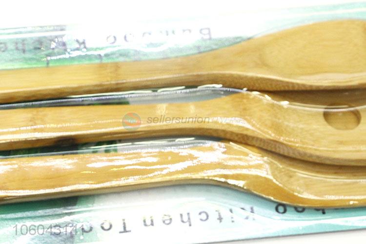 Wholesale eco-friendly wooden cooking spoon pancake turner set