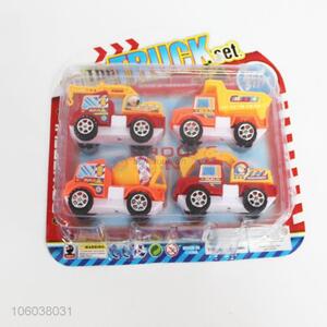 Wholesale  4pcs play set excavator car plastic truck toy for children