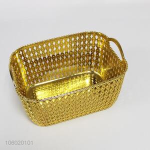 Hot Selling Electroplate Gold Storage Basket