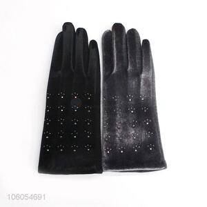 New Design Pleuche Touch Screen Gloves Winter Warm Gloves