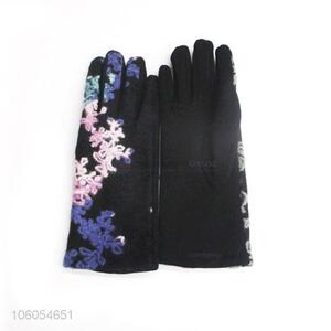 Wholesale Velvet Lining Touch Screen Gloves For Women