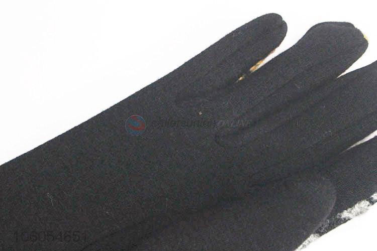 Wholesale Velvet Lining Touch Screen Gloves For Women