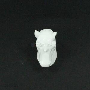Premium quality unicorn shape white ceramic decoration