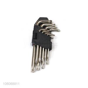 Low price 9pcs steel torx hex key wrench allen wrench