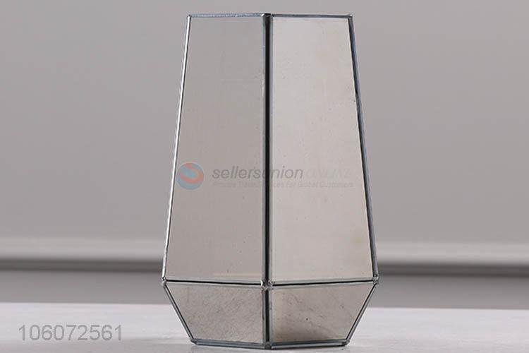 Custom Polyhedron Mini Glass Greenhouse With Window
