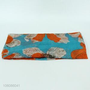 Custom design printed cotton voile scarf for women