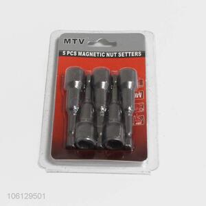 Low price 5pcs steel magnetic nut setters