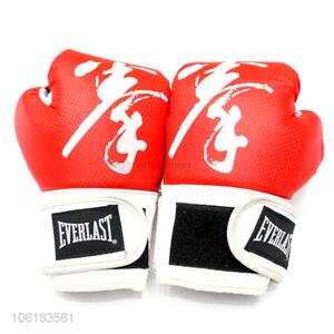 Yiwu factory custom logo pu leather children boxing gloves