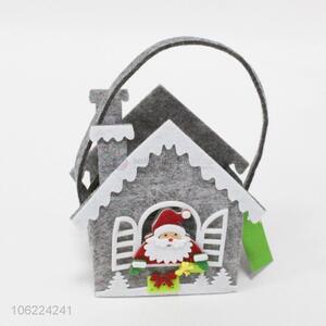 Hot Selling House Shape Christmas Non-woven Basket