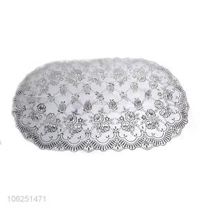 Fashion hot stamping silver pvc table mat