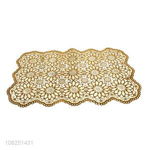 Best price hot stamping gold pvc placemat