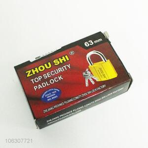 Reliable quality household safety brass padlock