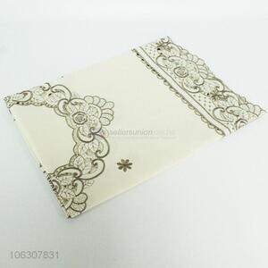 Wholesale delicate flower embroidered table cloth