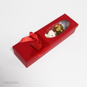 New Style Gold Foil Rose With Mini Bear Gift Set
