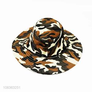 Suitable price camouflage color sunhat custom bucket hat