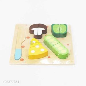 Contracted Design Children's Wooden Chopping Suit Imitation Cute Toys Cutlery Play Set