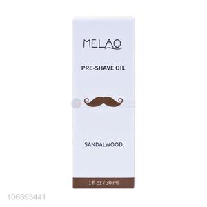 OEM natural moisturizing soothing pre-shave oil sandalwood beard oil