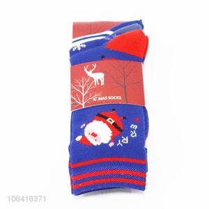 Good sale men fashion jacquard winter socks for Christmas