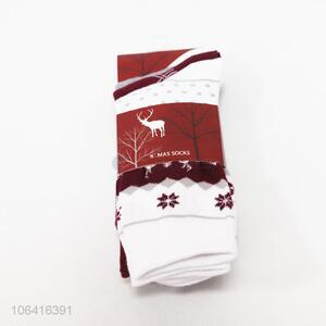 China manufacturer men fashion jacquard winter socks