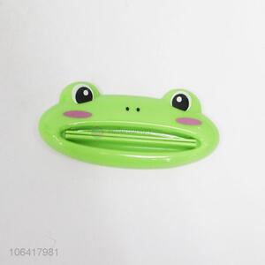 New arrival cute frog design plastic toothpaste dispenser