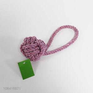 New Design Woven Cotton Rope Ball Toy For Pet