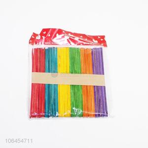 New popular ice cream popsicle colorful wooden sticks