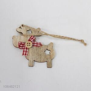 Best selling Xmas Hanging Wood Chip Christmas Tree Ornaments items