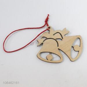 Custom Christmas Bell Shapes Christmas Wooden Chip Decorations