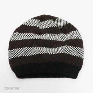 Wholesale cheap men winter warm acrylic knitted beanie hats