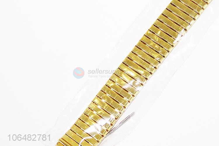 High quality men gold metal watch band wrist watch strap