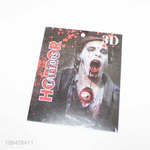 Top selling Halloween makeup horror 3D tattoo stickers