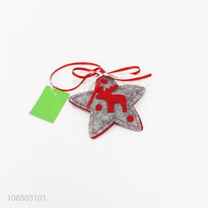 Hot Selling Non-woven Star Shape Christmas pendant