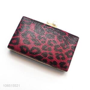 New design leopard print pu leather handbag elegant chain messenger bag