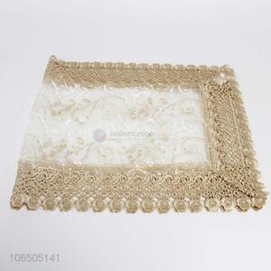 High-end European style embroidered placemat lace table mat