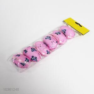 Hot Selling 6PC Printed Cloth Cover Easter Eggs for Easter Decoration