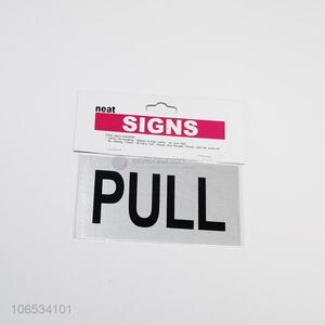Low price good quality aluminum pull sign plate for shop