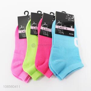 Fashion Style Lady's Socks Pure Color Socks