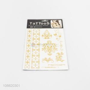 Hot sale metallic gold tatttoo sticker fake tattoos