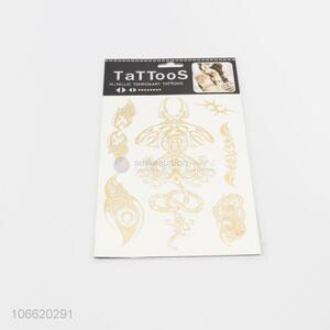 New style gold stamping tattoo sticker temporary tattoos