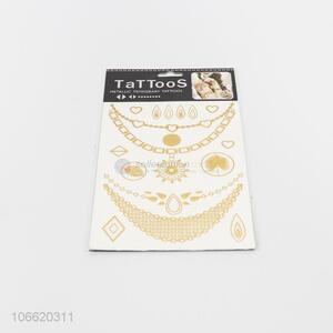 Good quality fashion gold stamping tattoo sticker