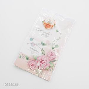 Wholesale Flower Pattern Paper Greeting Card