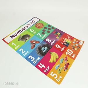 Best price children educational charts with number 1-10 learning chart